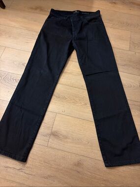 7 For All Mankind Women's Straight-Leg Black Jeans